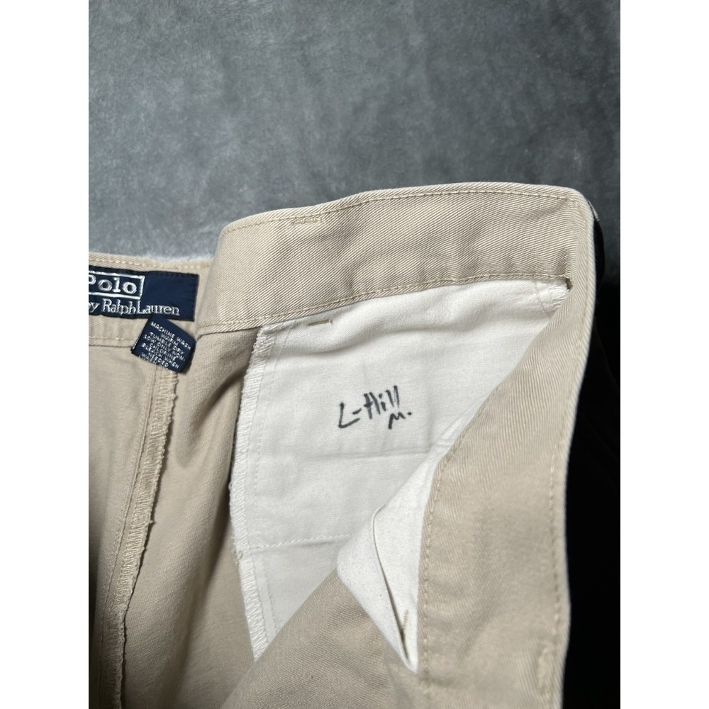 Polo Ralph Lauren Pants 34x30 Beige Preppy Straight Leg Classic Fit - Picture 6 of 8